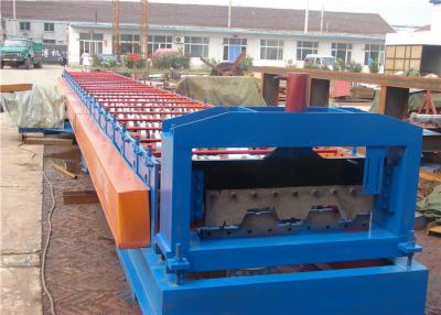 China Roof And Floor Deck Roll Forming Machine 380v With Steel Bearing Board for sale