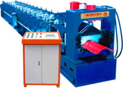 China Steel Roofing Tile / Ridge Tile Roll Forming Machine With PLC Control System for sale