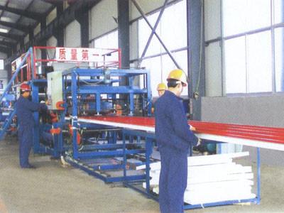 China Wall / Roof Panel Roll Forming Machine , Sandwich Panel Production Line for sale