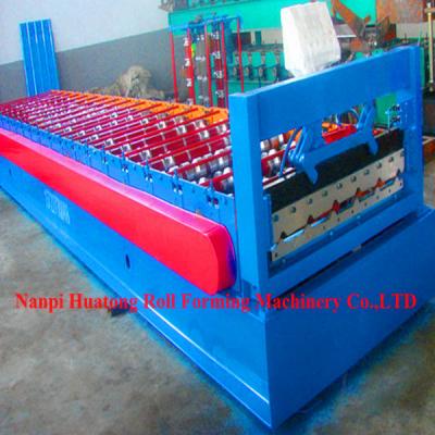 China Trapezoidal Profile Roof Panel Roll Forming Machine High speed for sale