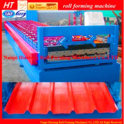 China Aluminum Roof Panel Roll Forming Machine With H shape steel welding for sale