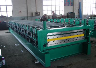 China Step Tile Roof Double Layer Roll Forming Machine High Speed 15 m/min for sale