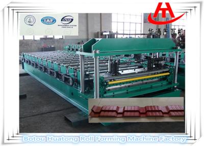 China High Speed Glazed Tile Roll Forming Machine For Warehouse , sheet metal for sale