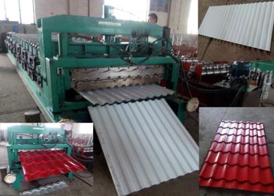 China Corrugated Double Layer Roll Forming Machine / Roofing Sheet Making Machine for sale