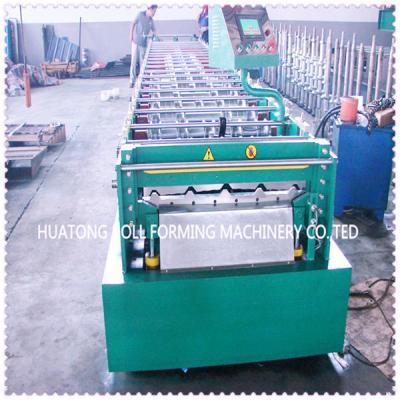 China Hydraulic Tile Roof Panel Roll Forming Machine With Color Steel 25.4 mm for sale