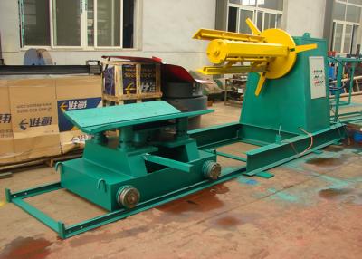 China Hydraulic Uncoiler Machine With Coil Car For 5 Tons Capacity / Uncoiler Machinery for sale