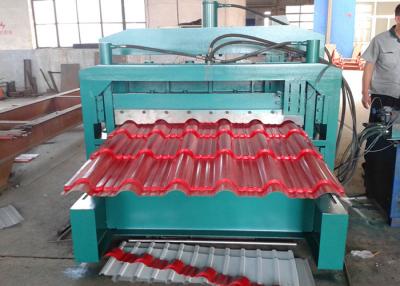 China Roll Forming Machinery 5.5KW Motor Power , Glazed Tile Roll Forming Machine For Roof Sheet for sale