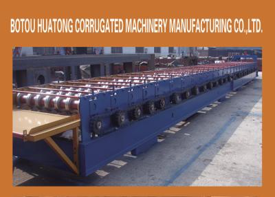 China Blue Aluminum Floor Deck Roll Forming Machine Steel With 28 Steps for sale