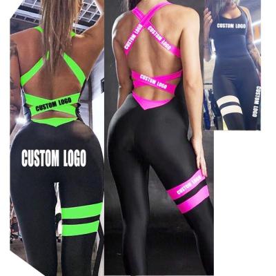 China 2021 Wholesale Ladies Ins Breathable Warm Backless Overalls Girls Sports Yoga Suit Women Fitness Custom Workout Gym Clothes for sale