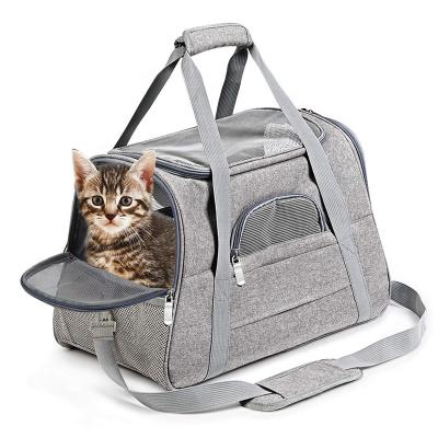 China Outdoor Custom Color Stocked Logo Tote Cat Carrier Cheap Backpack Pet Cat Bag Portable Pets Carrier Wholesale Convenient for sale