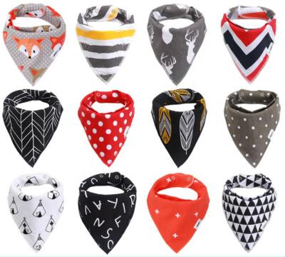 China Viable New Trend Durable High Quality Colorful Pattern Cotton Dog Triangle Bandana for sale