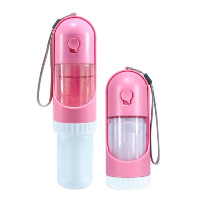 China Custom Logo Pet Feeding Bottle Travel Non-automatic Portable Dog Driver Pet Food Water Bottle for Cat Dog for sale