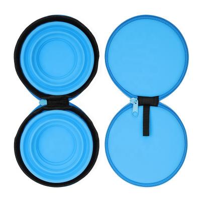 China Portable Slow Collapsible Slow Training Portable Dog Driver Silicone Bowl Pet Silicone Feeding Bowl for sale