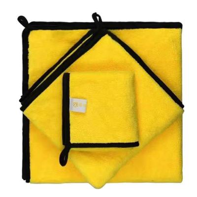 China New Trend High Density Soft FIBER Towel Stocked Various Sizes Microfiber Dog Towel for sale