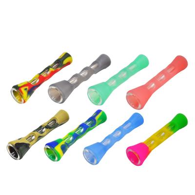 China 2021 New Eco-friendly Silicone Design Camouflaged Smoking Pipe For Men for sale