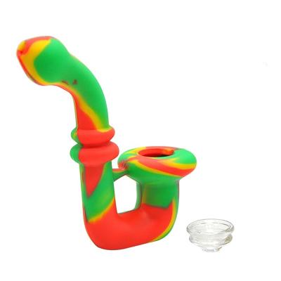 China Silicone Accessories Silicon Smokeless Glass Smoking Pipes Eco - Friendly for sale