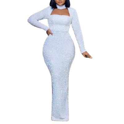 China 2021 Anti-Static Hot Sale African Solid Color White Evening Dress Plus Size Ladies Party Skirt Women Plus Size Mermaid Dresses for sale