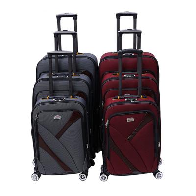 China Travel Bottom Wholesale Soft Luggage Set 3 Pcs Eminent Soft Baggage Trolley Best Travel Soft Bag Trolley Luggage for sale