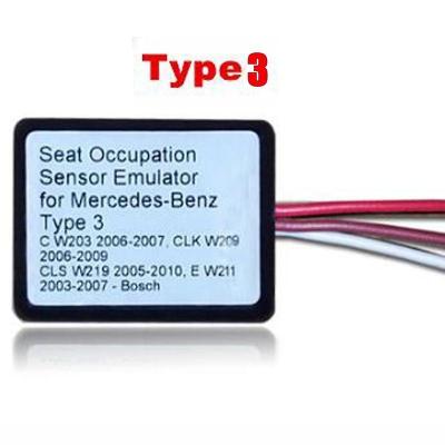 China Mercedes-Benz Type 3 Seat Occupancy Sensor SRS Emulator Benz C W203 CLK W209 CLS W219 E W211 Emulator Airbag Reset 2003-2009 for sale