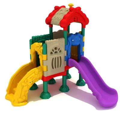 China 2021 New Style Safety Outdoor Fun Equipment Colorful Plastic Playground Slide For Kids Commercial Outdoor Playground Equipment for sale