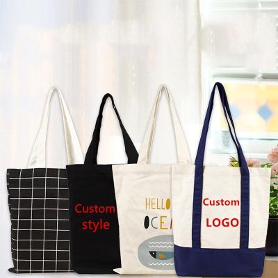 China OEM Handle Canvas Non Woven Shopping Tote Bag Reusable Folding Tote Bag for sale