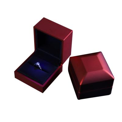 China Promotion fashion wholesale custom shape logo jewelry box ring jewelry ring box for sale