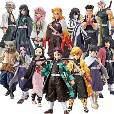 China Decoration/Wedding/Party/Gift/Festival Toy 15 Styles Demon Slayer: Kimetsu No Yaiba Kamado Tanjirou Kamado Nezuko Cartoon Model Toy Anime PVC Figure for sale