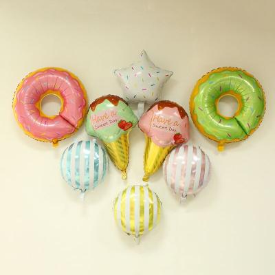 China 2018 Gift Toy Dessert Shape Foil Helium Foil Balloon For Party Decoration for sale