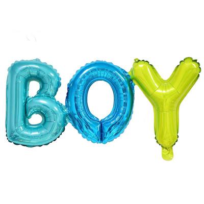 China Colorful of Gift Toy 2019 NEW His Boy Helium Foil Letter Balloons for Birthday Party Decoration for sale