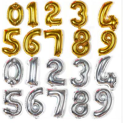 China 16 inch number foil balloons gift toy for party, birthday decoration for sale