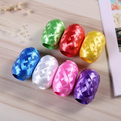 China Gift Toy Wedding Celebration Day Balloon Ribbon 5mm*10m Rugby Ribbon Creative Egg Shaped Atmosphere for sale