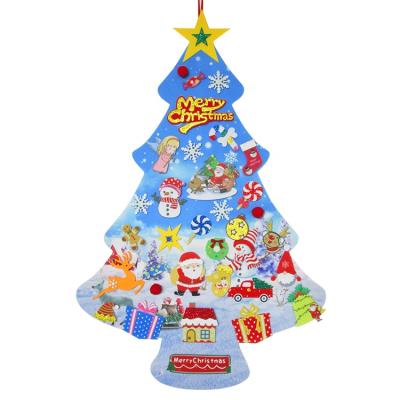 China New Big Toy Christmas Gift / Festival Decoration / Wedding / Party / Home Decor 70*100 Cm DIY Felt Christmas Tree For Kids for sale