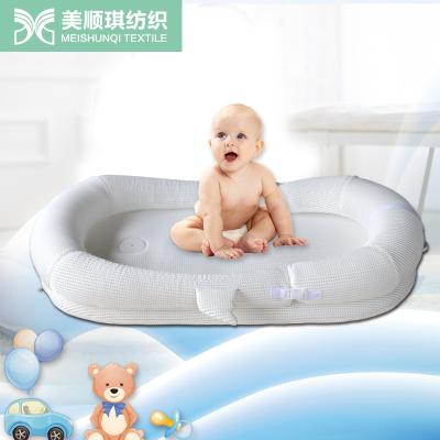 China Ventilated CUSTOM Sleep Cradle Portable 100% Cotton 3D Mesh Baby Crib Nest Bed for sale