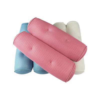 China Sustainable 3D BATH PILLOW Made Of Polyester Sports Tighten Air Mesh Fabric for sale