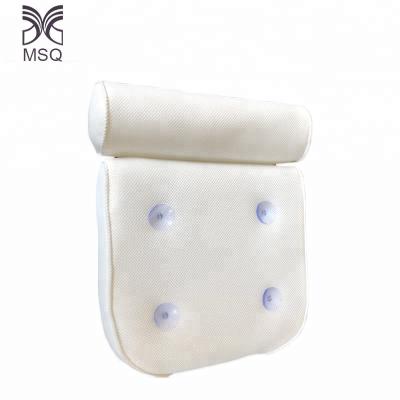 China Sustainable SPA 3D Mesh Spacer Fabric Bathroom Products Breathable Bath Pillow for sale