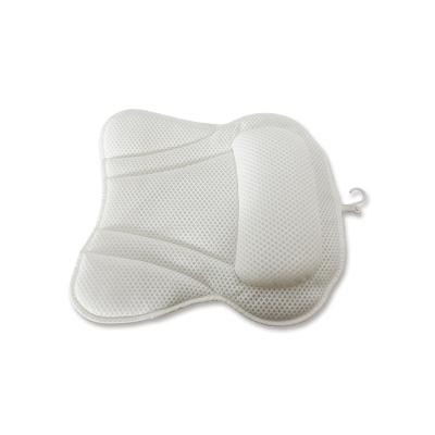 China 2021 Amazon Sustainable Hot Sale Bath Pillow With 4 Suction Cup Made Of Sandwich Air Mesh Fabric for sale