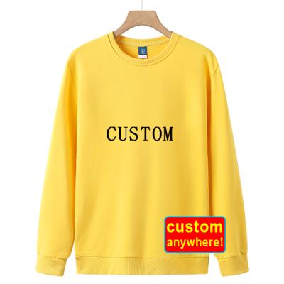 China Custom Heavyweight Anti-Wrinkle Mens 100% Cotton Anti-Wrinkle Crewneck Pullover Sweatshirt Without Hood for sale