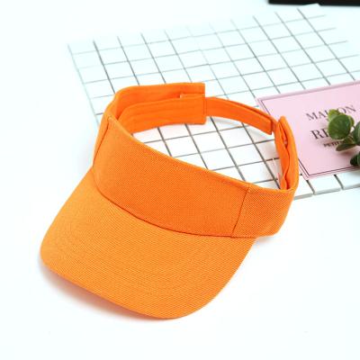 China Factory Custom Logo Design Sports White Empty Top Hat 100% Cotton Sun Visor Hat for sale