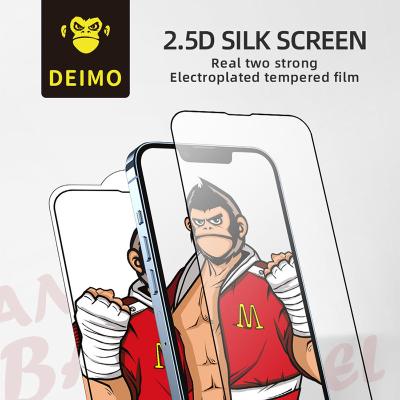 China Anti-Static Dust Screen Android Phone Tempered Film Cell Phone Screen Protector 2.5D Glass Screen Tempered Screen Printing Electroplating for sale