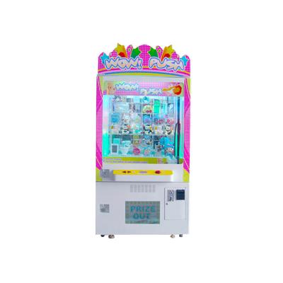 China Hot Selling Coin Operate Professional Push Gift Machine Push Win Prize(wow push)/push n selling game machine 1000mm*780mm*2150mm for sale