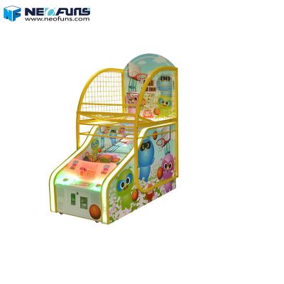 China Cheap Full Iron Metal Construction Basketball Machines For Baby Kids Mini Indoor Basketball Arcade Hoops Happy Basketball for sale