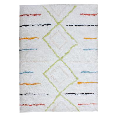 China Rihome Moroccan Rug Modern Colorful Modern Polyester High Pile With Wholesale Price for sale