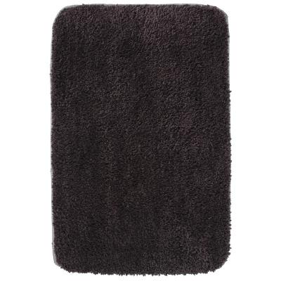 China Corrosion Resistant Single Hand Tufted Shaggy Brown 100% Polyester Rubber Floor Mat for sale