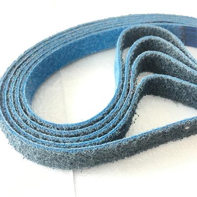 China OEM non woven grinding and polishing sanding belts for metal/stainless steel polishing for sale