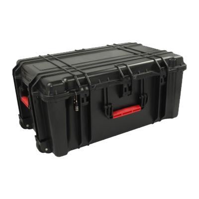 China Factory low price wholesale waterproof shockproof dustproof ABS material box plastic carrying case with handle and wheels for sale