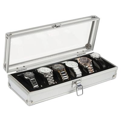 China Size OEM ODM Customized Aluminum Acrylic Watch Case Instruments Display Case for sale