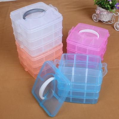 China 3 Layers Sustainable PP Plastic Transparent Food Storage Box for sale