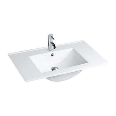 China Elegant items cabinet vanities sink sanitary durable bathroom white ceramic under counter wash basin for sale