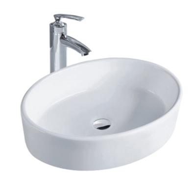 Κίνα Nordic style lavabo ceramic oval table top white art basin bathroom hand wash vessel sinks προς πώληση