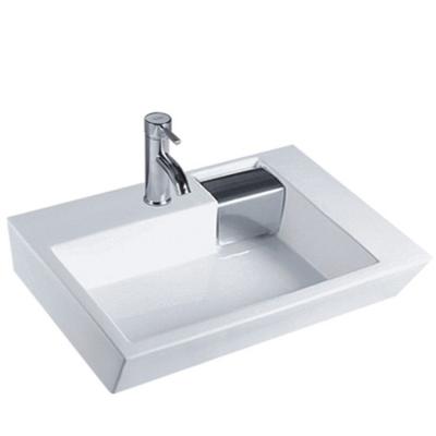 China High quality bathroom rectangular ceramic art lavabo porcelain hand wash basin sink Te koop